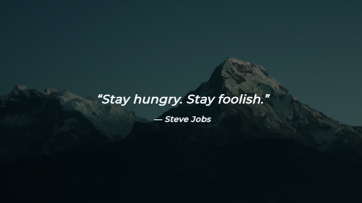 Motivational quote with a background image